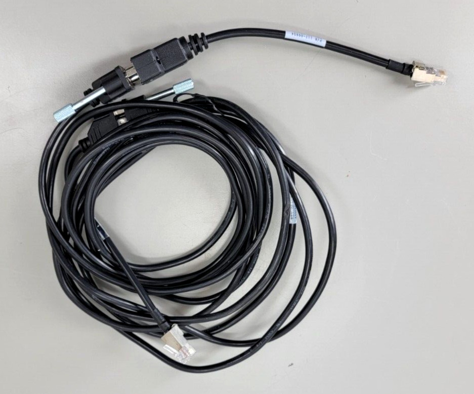2x NetApp 112-00054 Console Cable Adapter SERIAL RJ45-DB9 + 112-00111 15' Serial