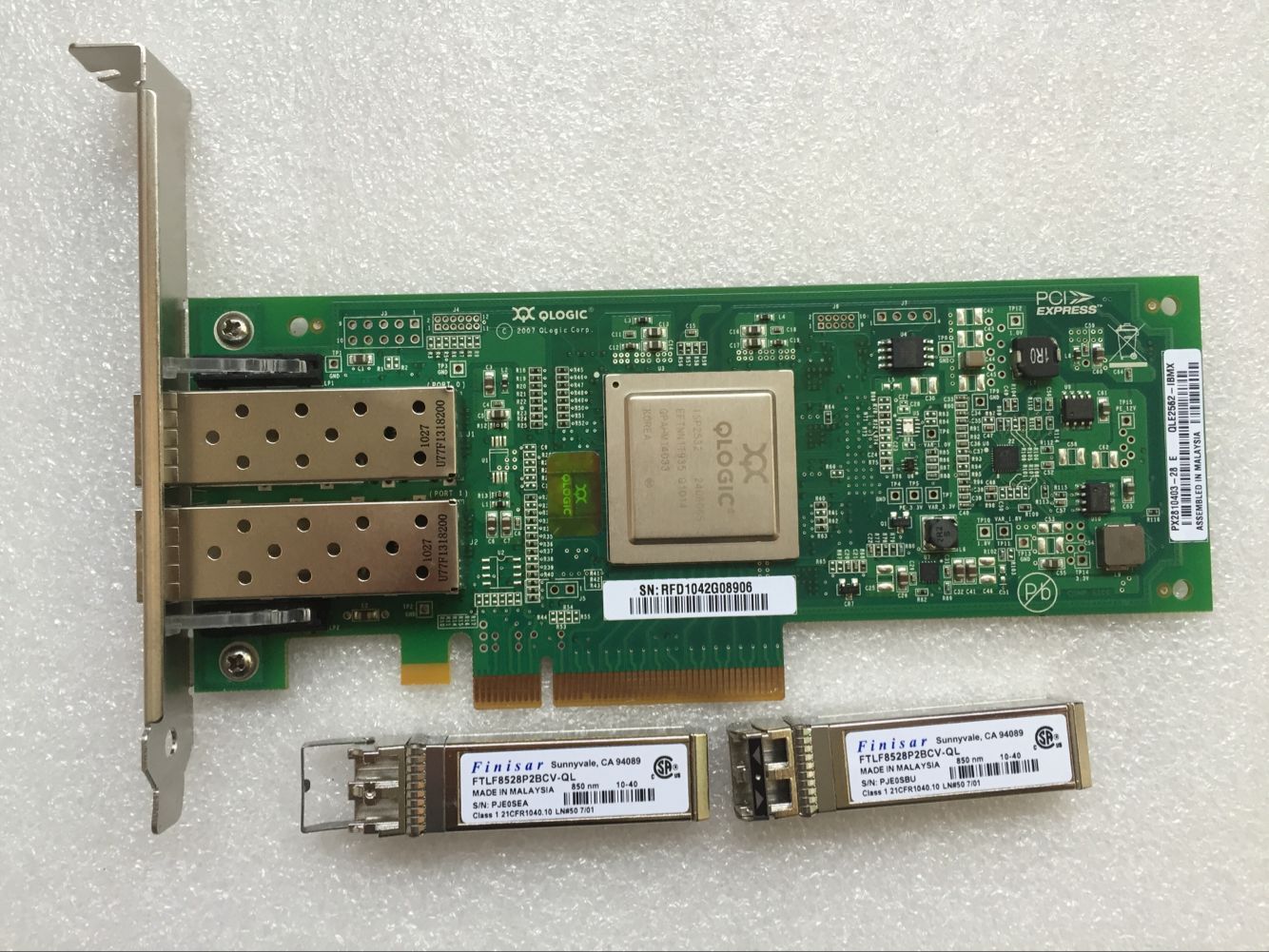 42D0512 IBM Qlogic 8GB Dual Ports FC HBA PCI-E QLE2562 