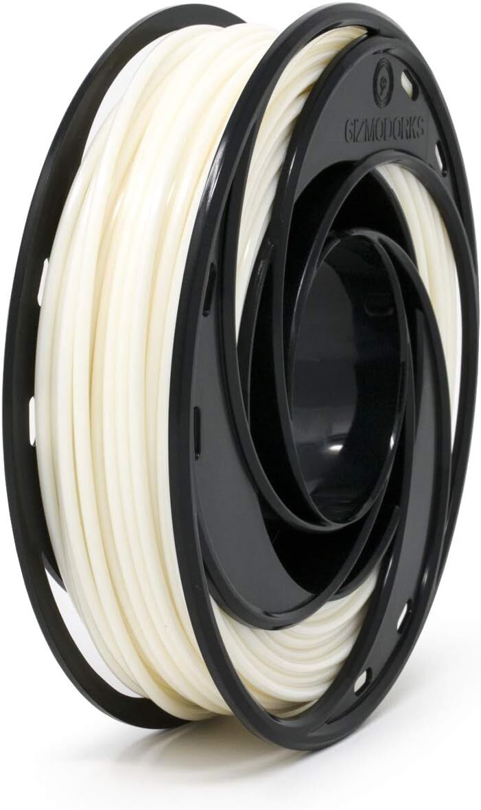 Gizmo Dorks Nylon Filament for 3D Printers 1.75mm 200g, White