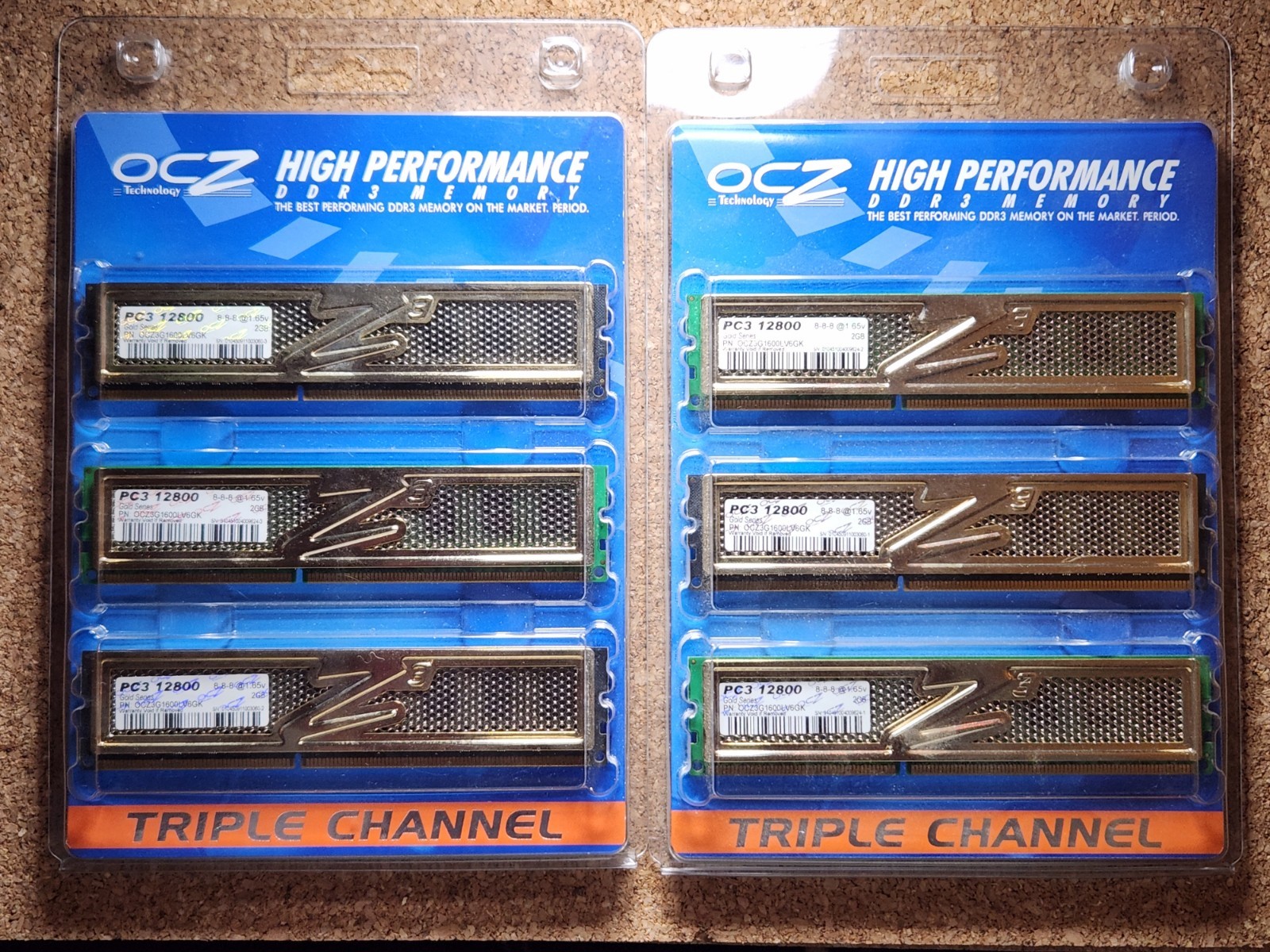 OCZ Gold Ser 12GB Kit (6x2GB) PC3-12800 1600MHz DDR3 SDRAM DIMM OCZ3G1600LV6GK