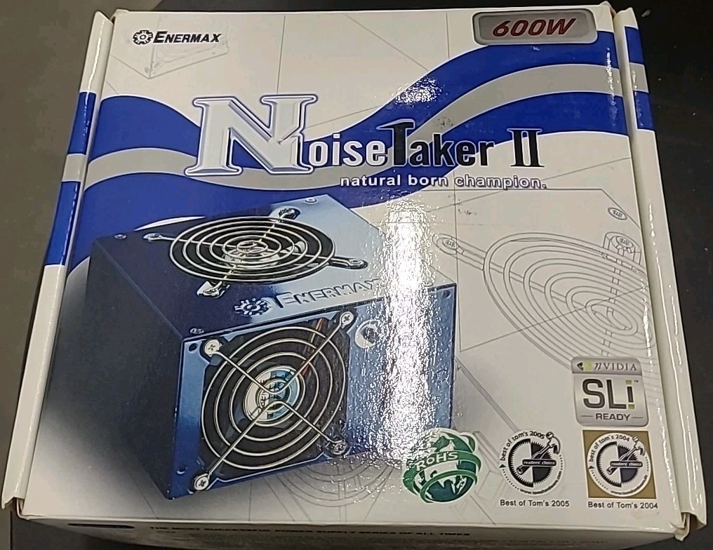 Enermax Noisetaker II 600W ATX12V Power Supply SLI Ready EG701AX