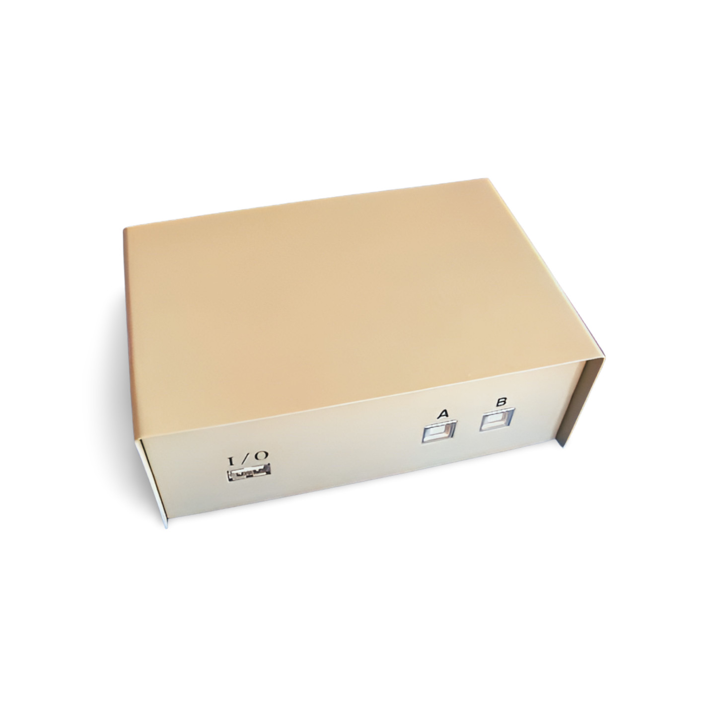 USB Switch Push Button AB 1A-2B - Beige