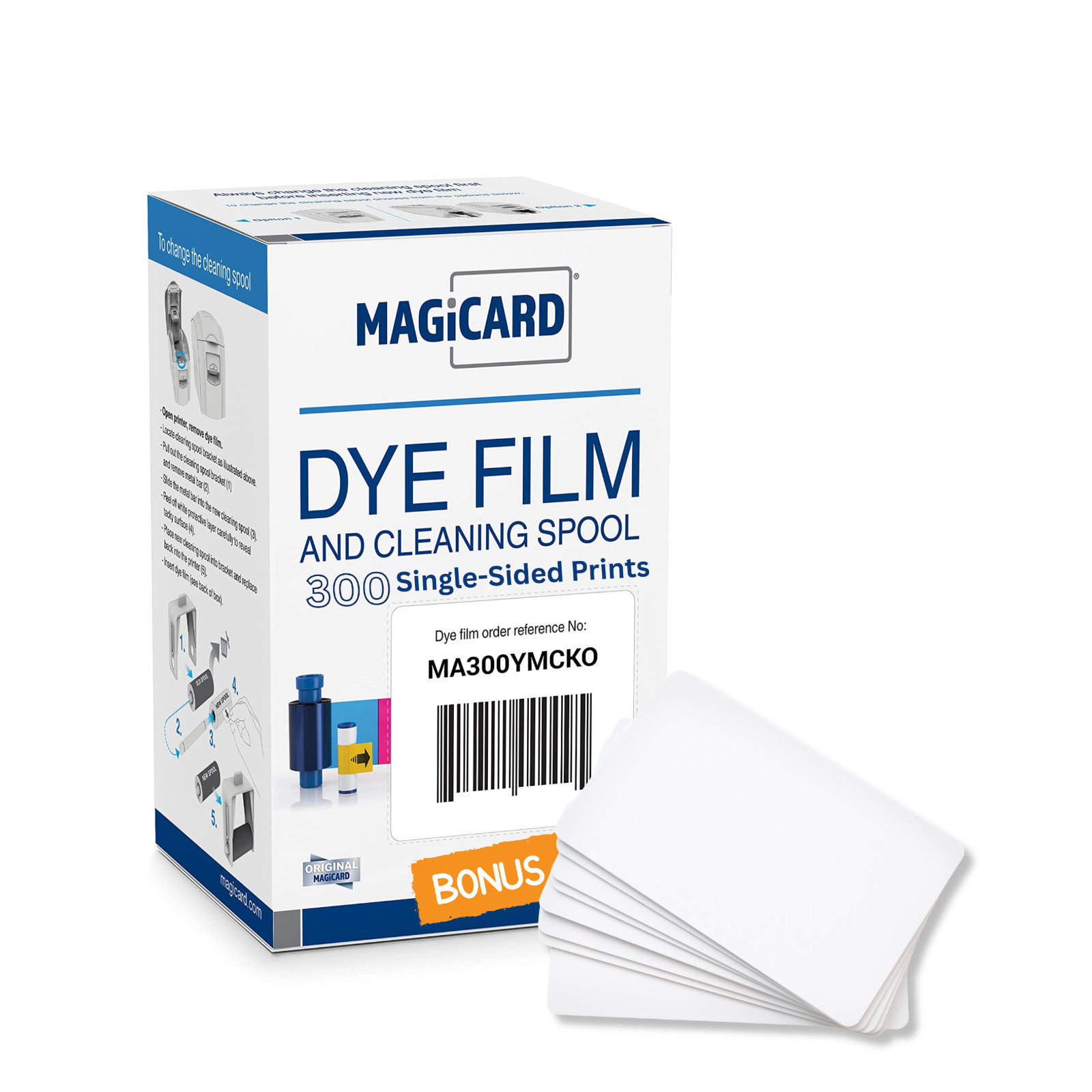 Magicard MA300YMCKO Dye Film Ribbon 300 Prints Enduro Rio Pro Pronto OEM