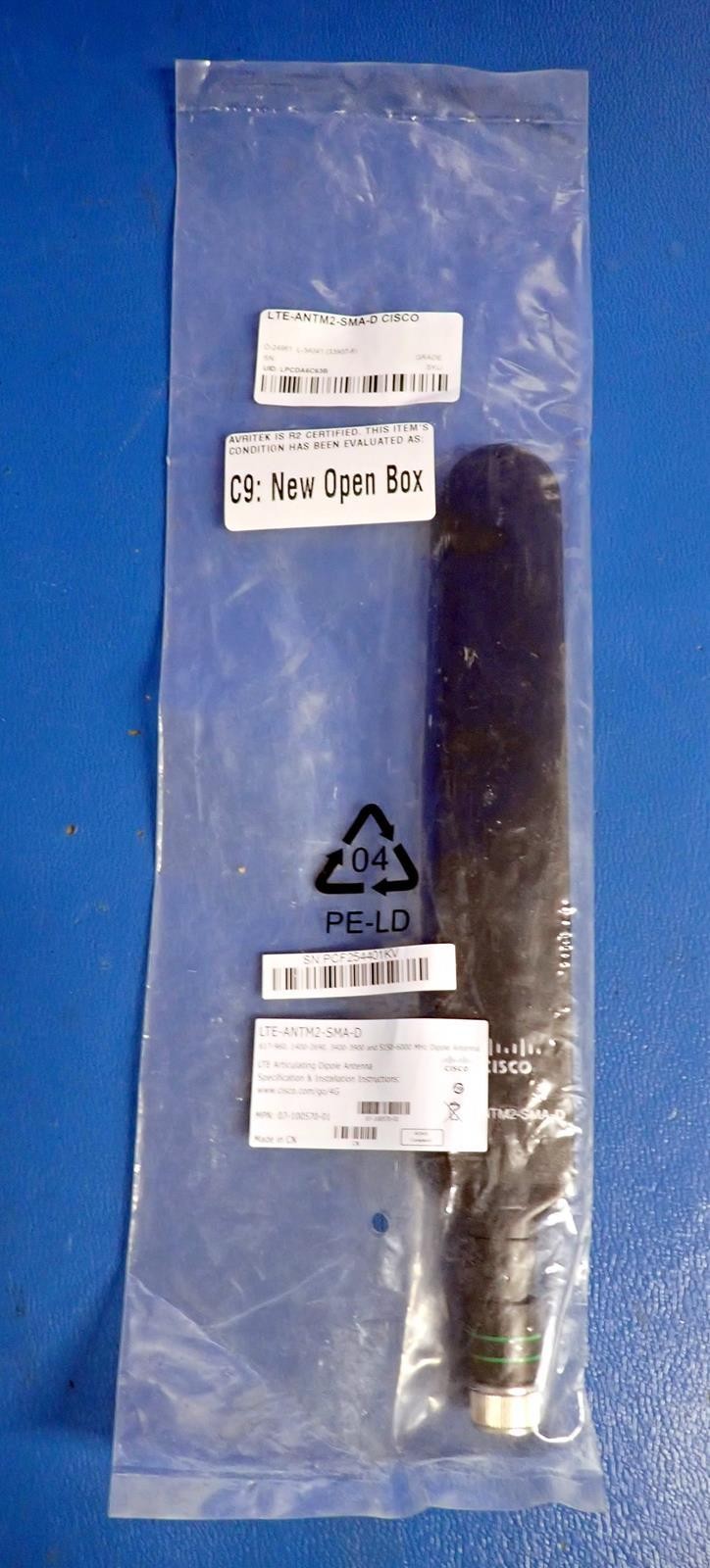CISCO LTE-ANTM2-SMA-D 4G LTEA LTE Omni-Directional Dipole Antenna 07-100570-01