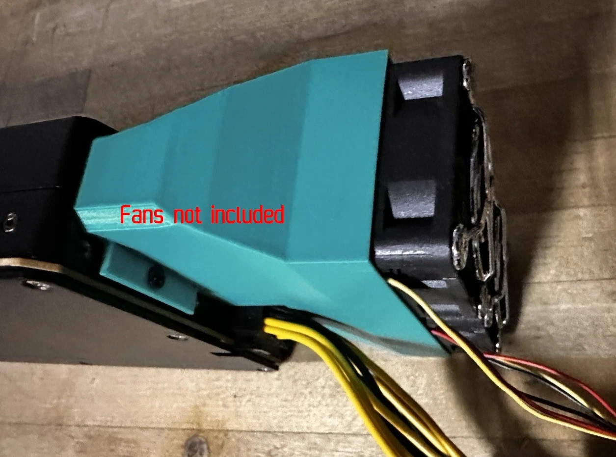 NVIDIA TESLA COOLING SHROUD DUCT M10 M40 P40 P100
