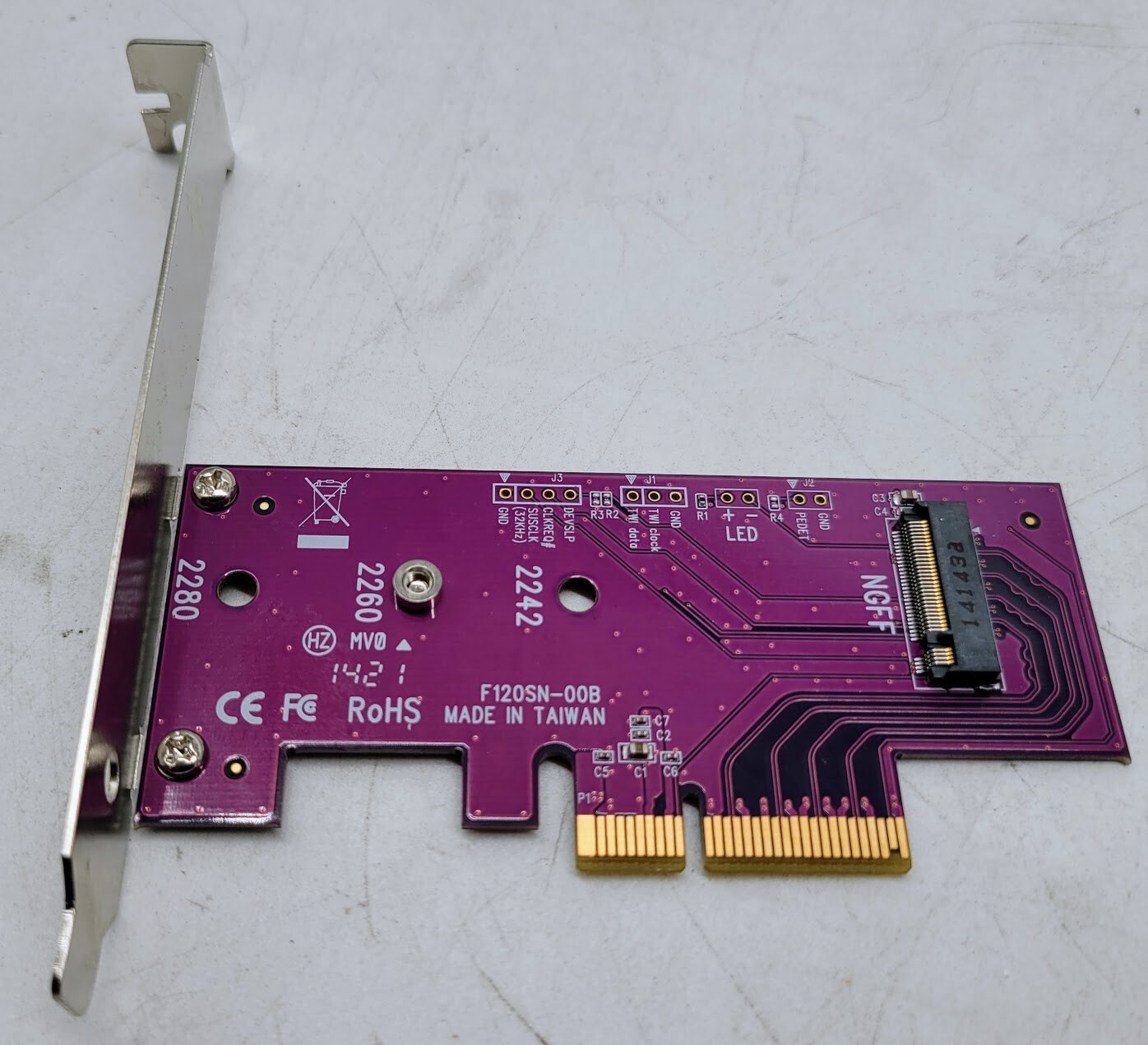 Lot of 59 Sonnet technologies PICE-SSD-X1-E Expansion Card Adapter