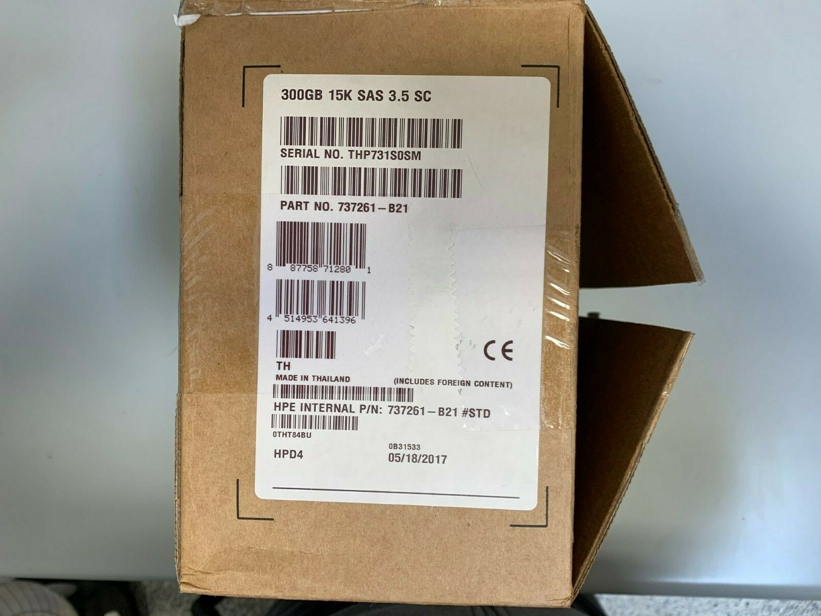 HP HPE 300GB SAS 15K LFF SCC HDD:ProLiant Servers - Hard Drives Gen9 737261-B21