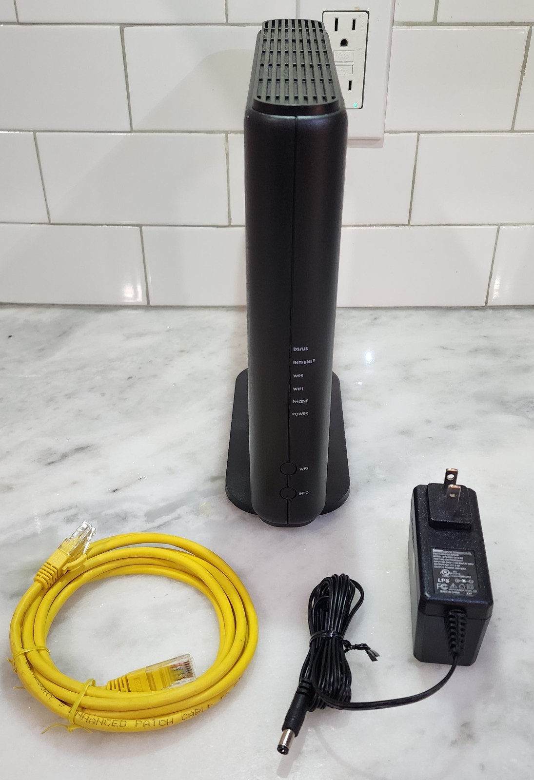 Altice UBC1326 DOCSIS 3.1 Cable Modem Router WiFi 1Gbps 2 LAN Black