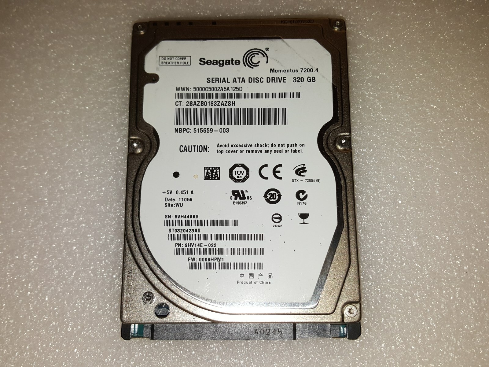 HP Pavilion dv4-1125nr - 320GB Hard Drive with Windows 10 Pro 64-Bit Loaded