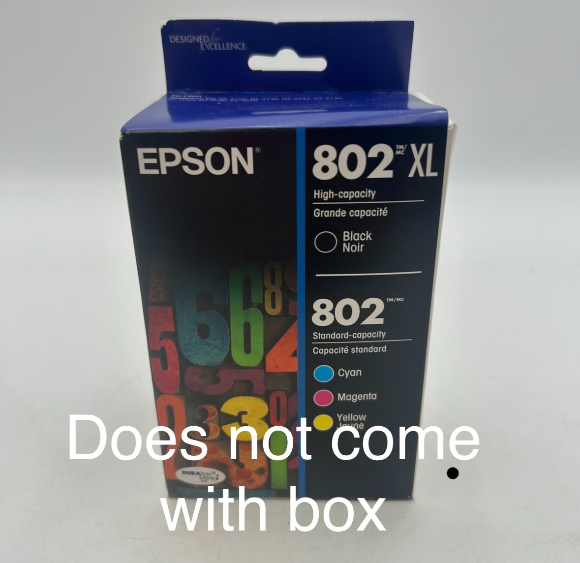 Epson Ink 802 4-pack Black Cyan Magenta Yellow