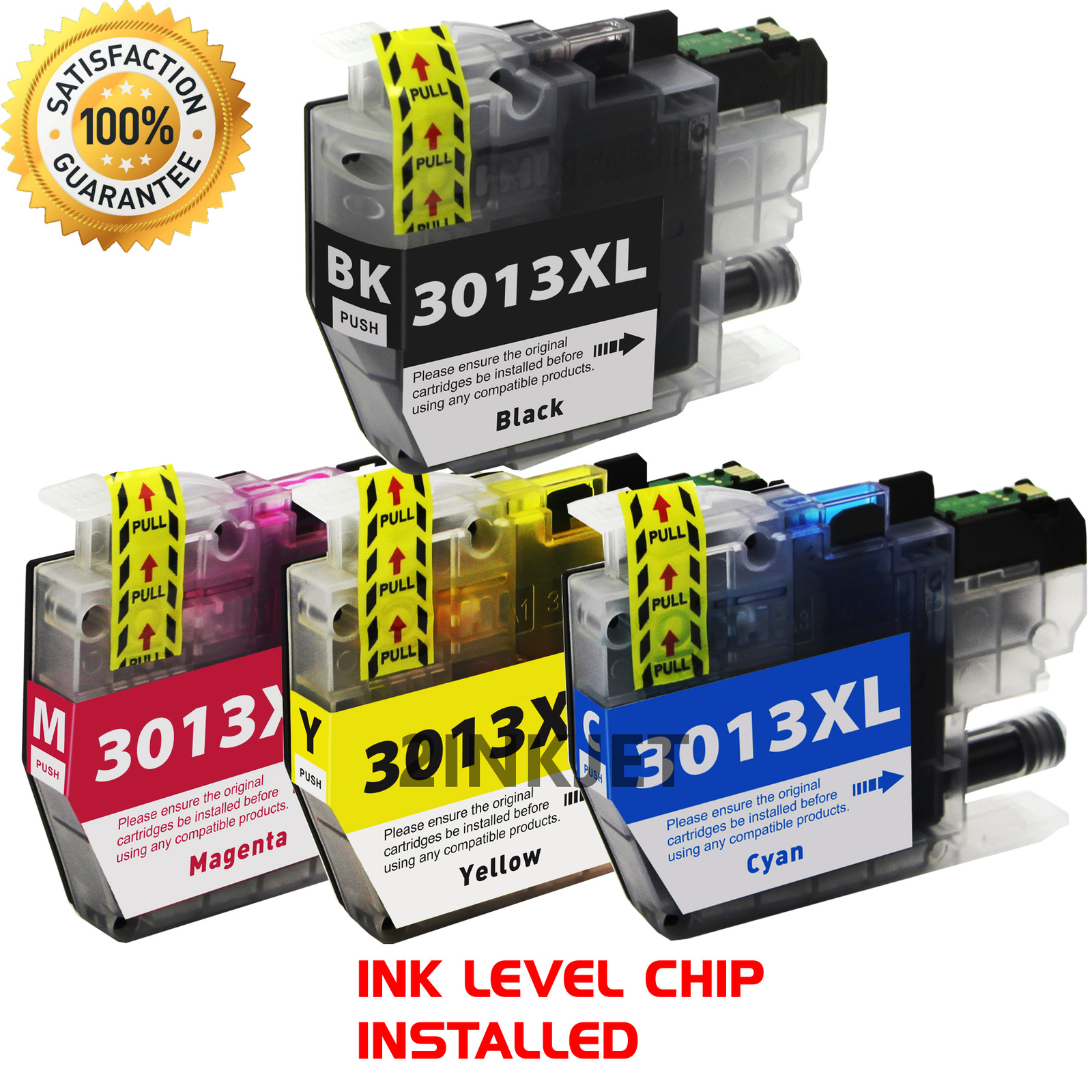 4PK LC3013 LC3011 Ink Cartridges Compatible for Bro. MFC-J491DW J690DW J491DW