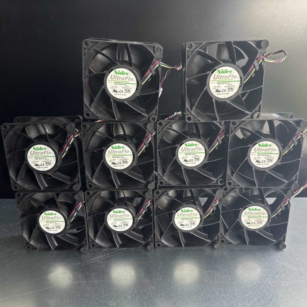 Lot Of 10 Supermicro FAN-0129l4 NIDEC ULTRAFLO V80E12BS2A5-57 80mm DC 12V