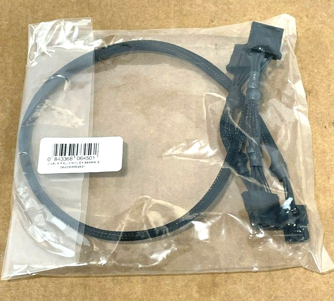 eVGA 3x 4pin SuperNova Molex Cable W001-00-000137 ❤️️✅❤️️✅ NEW SEALED