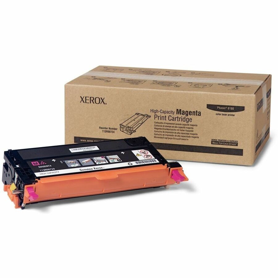 Xerox Genuine Phaser™ 6180/6180MFP Magenta High capacity Toner Cartridge