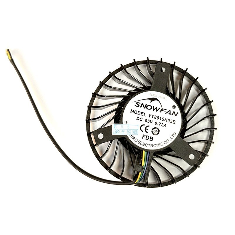For YY8015H05B Hole spacing 4.5CM0 .72A 5V Cooling fan Graphics Card Fan
