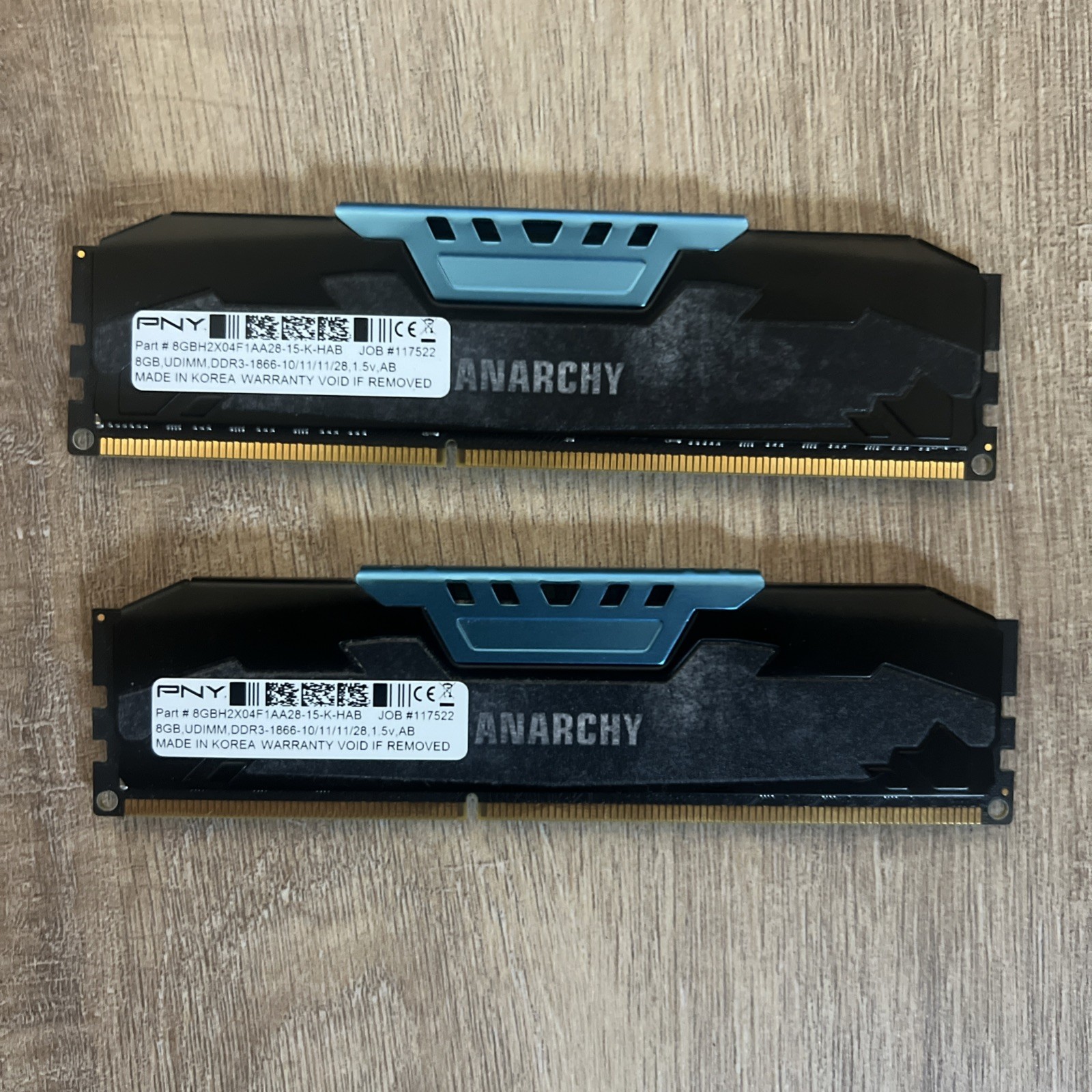 PNY Anarchy (8GBH2X04F1AA28-15-K-HAB) 16GB Kit (2x8GB) PC3-14900 1866MHz DDR3