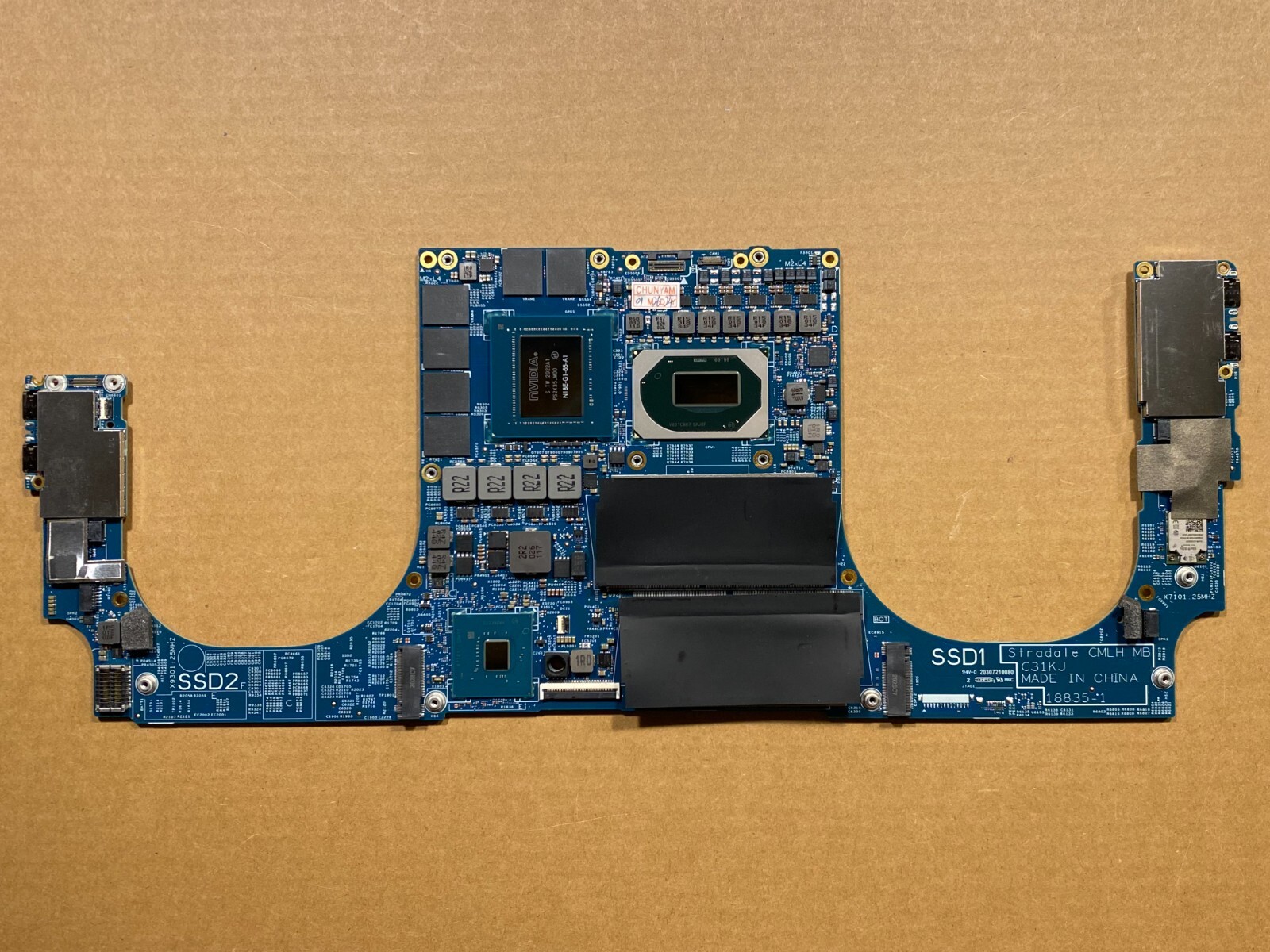 NEW Dell XPS 17 9700 Motherboard Intel i7-10875H nVidia RTX2060/6GB W2KN6 CXCCY