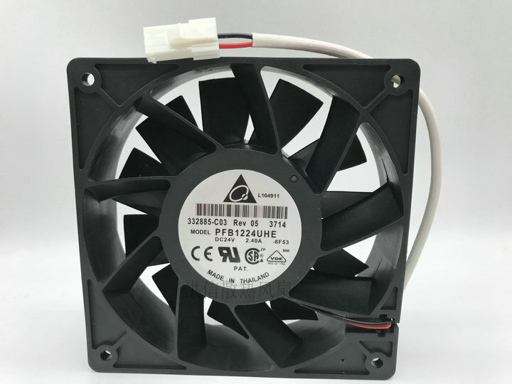 1x 12CM 12038 high air volume inverter cooling fan PFB1224UHE DC 24V 2.40A