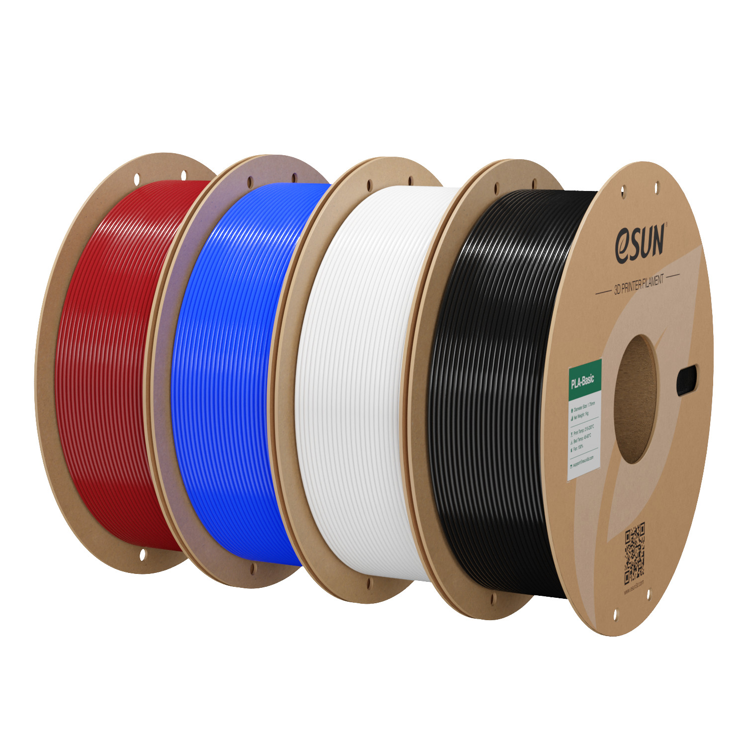 【4KG Bundle】eSUN PLA Basic 3D Printer Filament 1.75mm for Fast FDM 3D Printer US