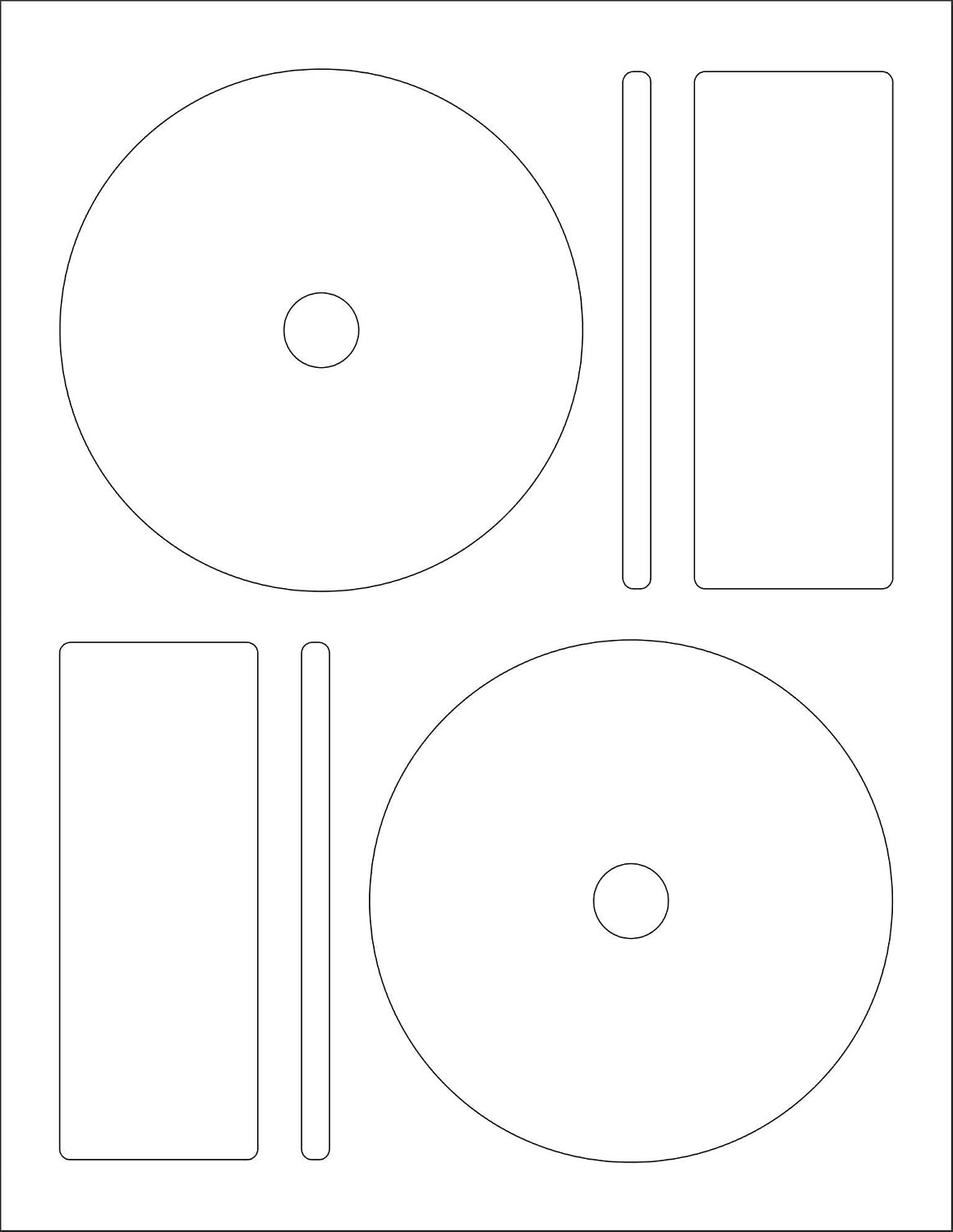 Memorex CD/DVD Label, 2 per Page (50 Labels / 25 Sheets)