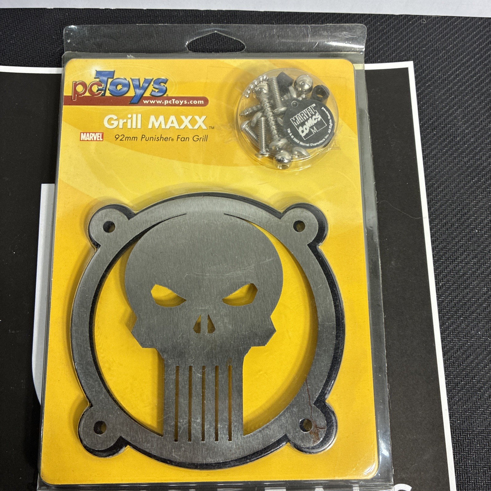 pcToys Grill Maxx 92mm Fan Grill With Screws Brand New  (Punisher)