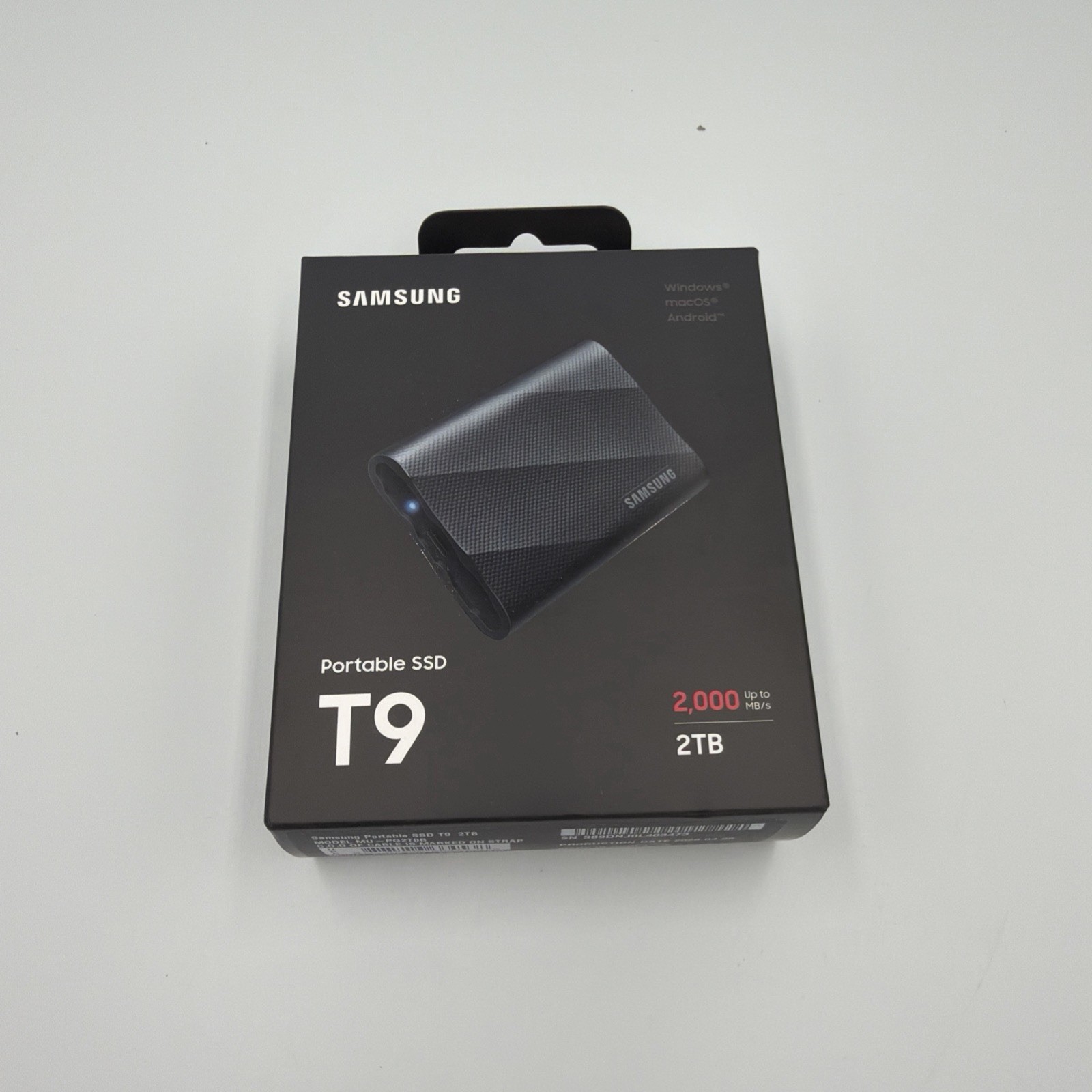 Samsung T9 Portable 2TB 2000MB/s SSD - Black (MU-PG2T0B/AM) NEW