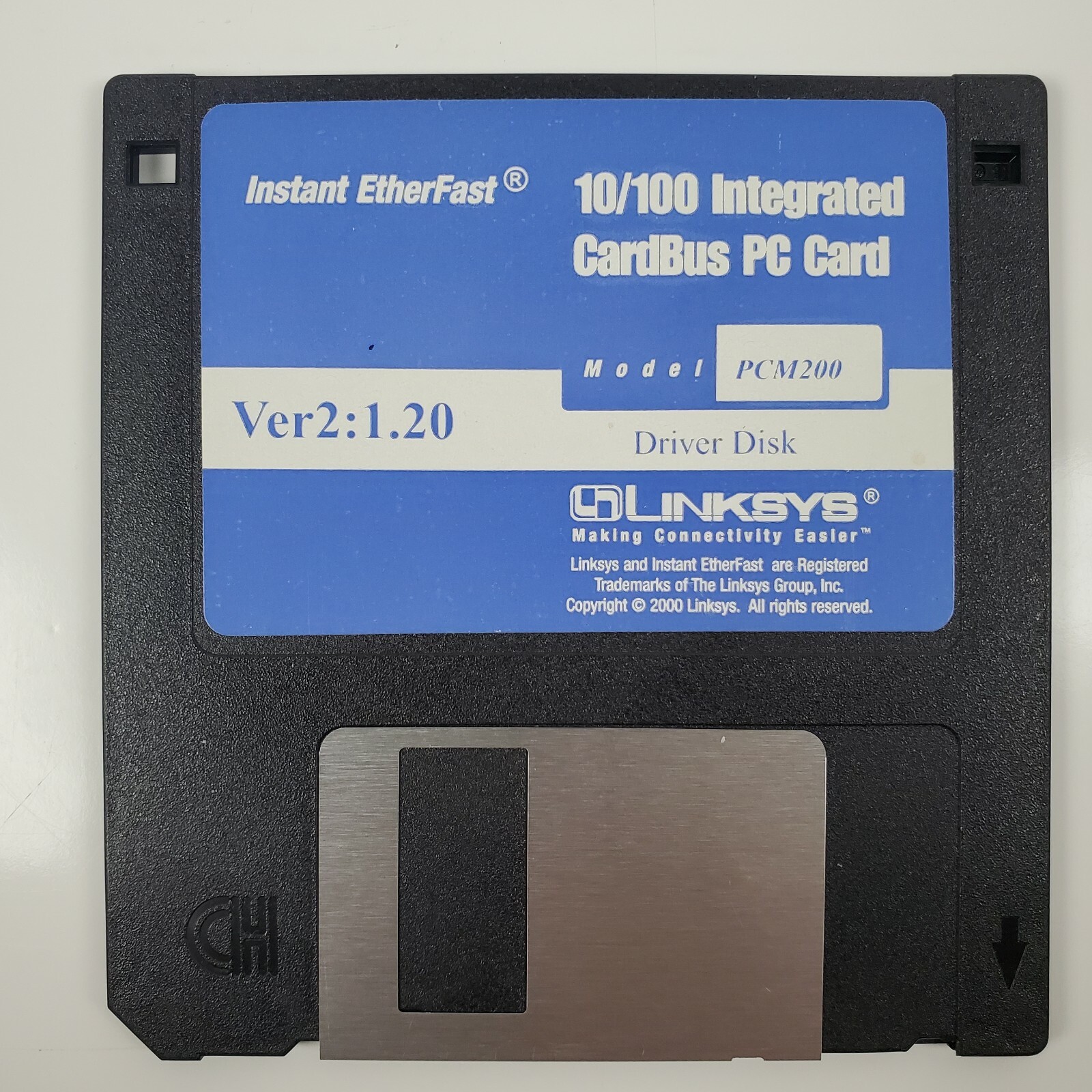 Vintage Instant EtherFast 10/100 LAN Card Linksys Driver 3.5" Disk Ver2: 1.20