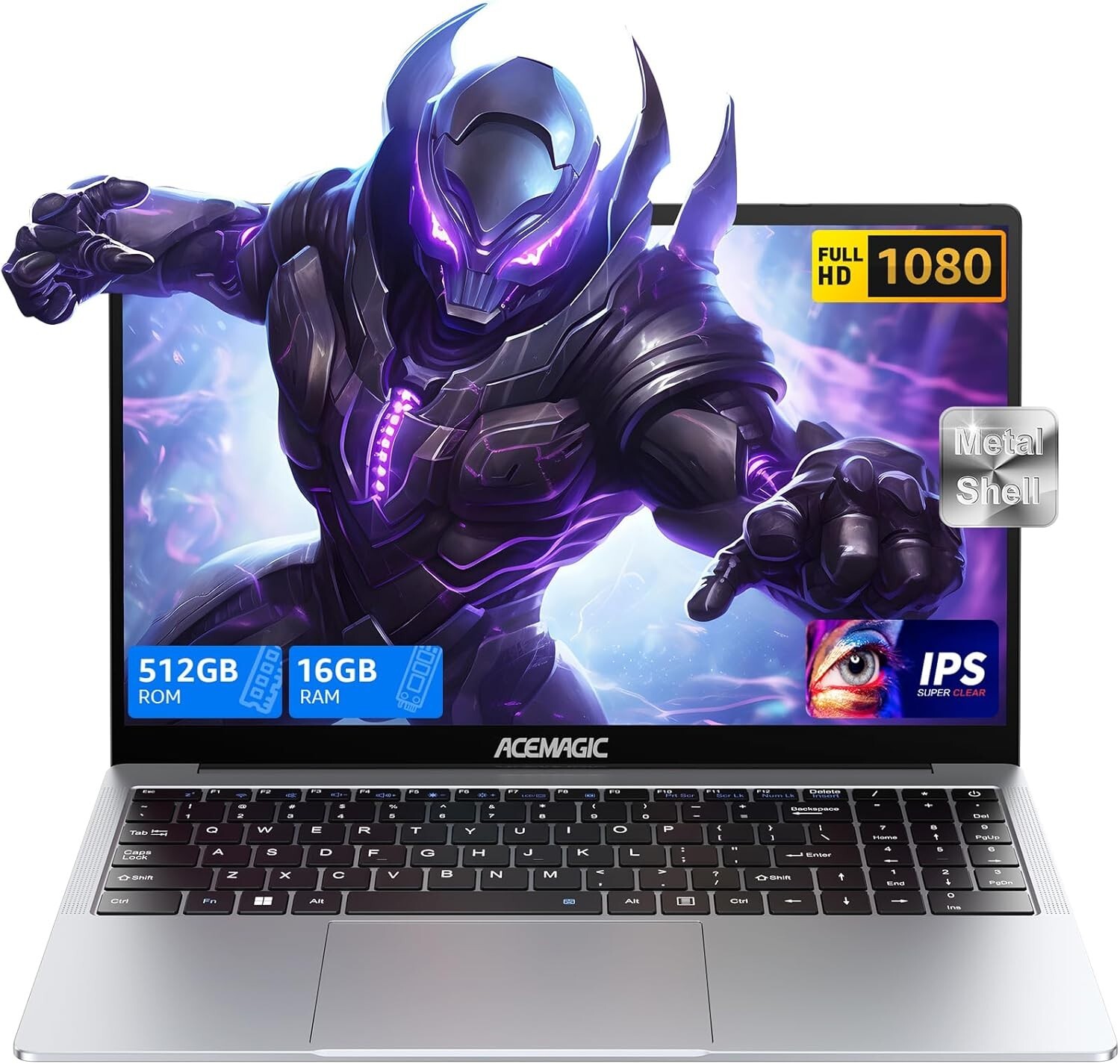 Laptop computer,ACEMAGIC Laptop,Metallgehäuse,15,6 Zoll FHD,16 GB DDR4 512 GB SS