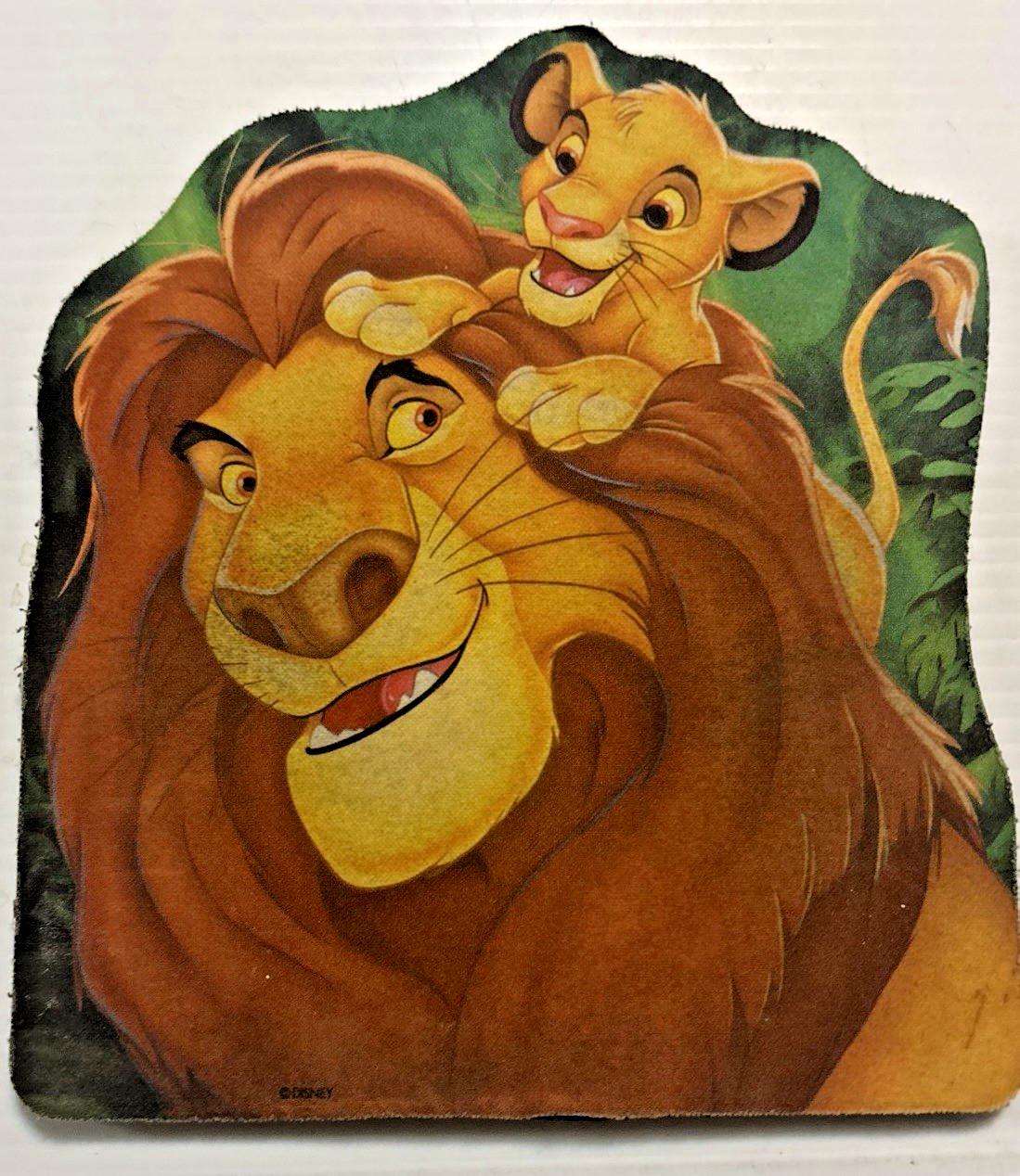 Vintage Disney Lion King Mouse Pad Collectible Simba Mufasa Fast Shipping