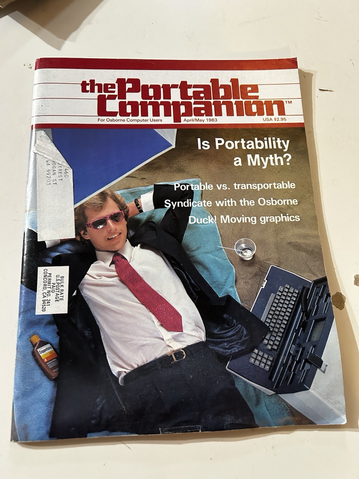 The Portable Companion Magazine April May 1983 Osborne Computer Vintage