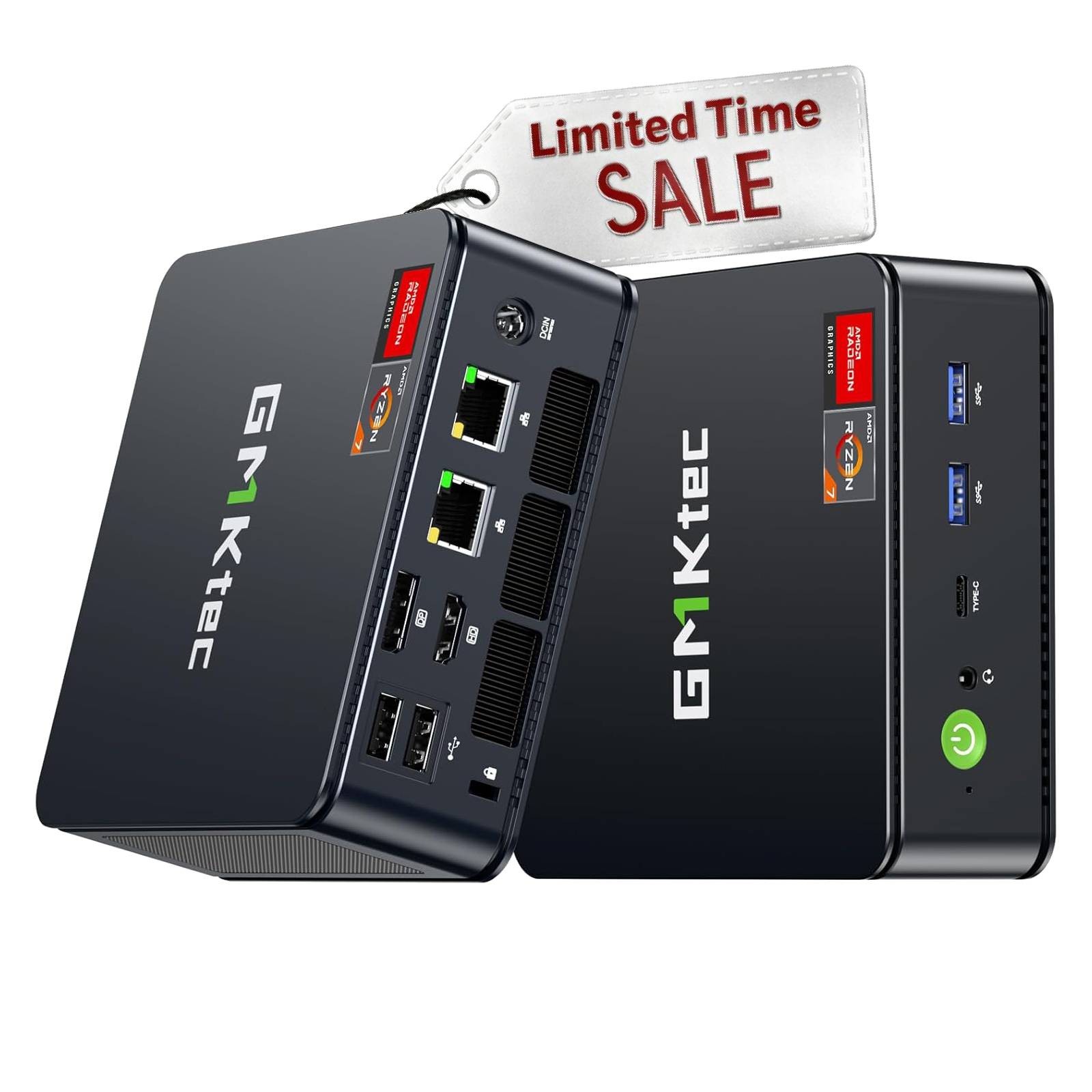 GMKtec M5 Ultra Mini PC Gaming AMD Ryzen 7 7730U Up to 4.5GHz 16GB RAM 512GB SSD