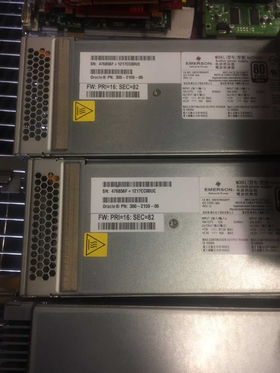 300-2159 Sun Oracle 300-2159-06 Emerson AA25420L Power Supply 1030/2060W 