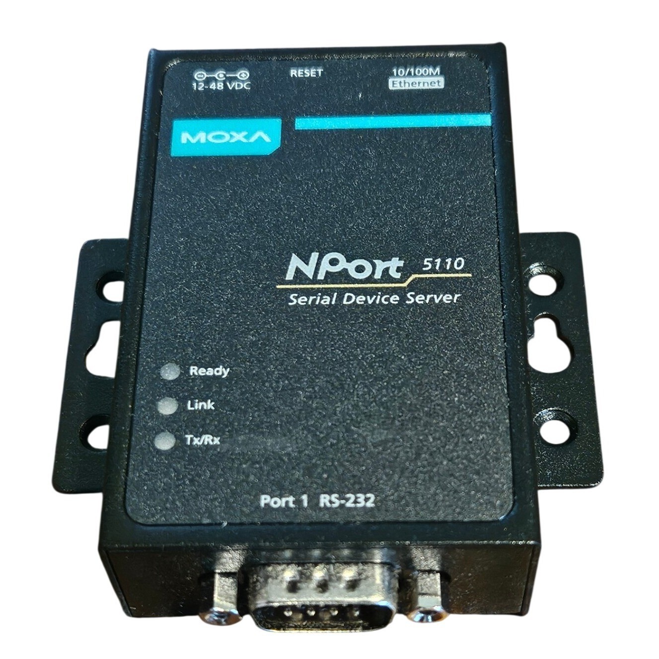 Moxa NPort 5110 1 Port RS-232 Serial Device Server with Power Adapter Box