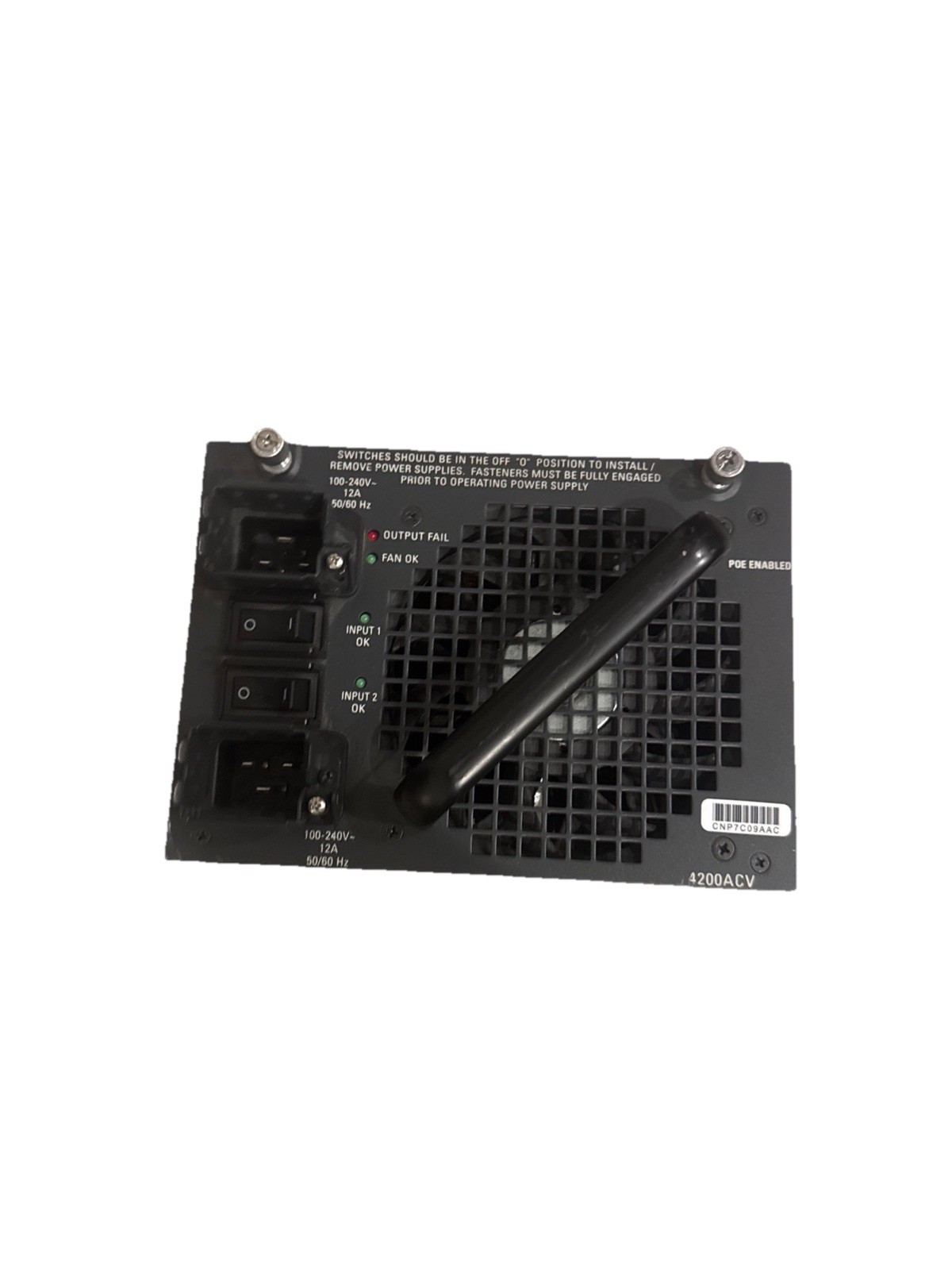 Cisco PWR-C45-4200ACV 4200W FOR A 4507R
