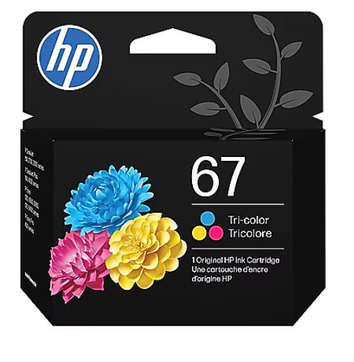 NEW FACTORY SEALED HP 67 TRI COLOR INK CARTRIDGE EXP 08/2028