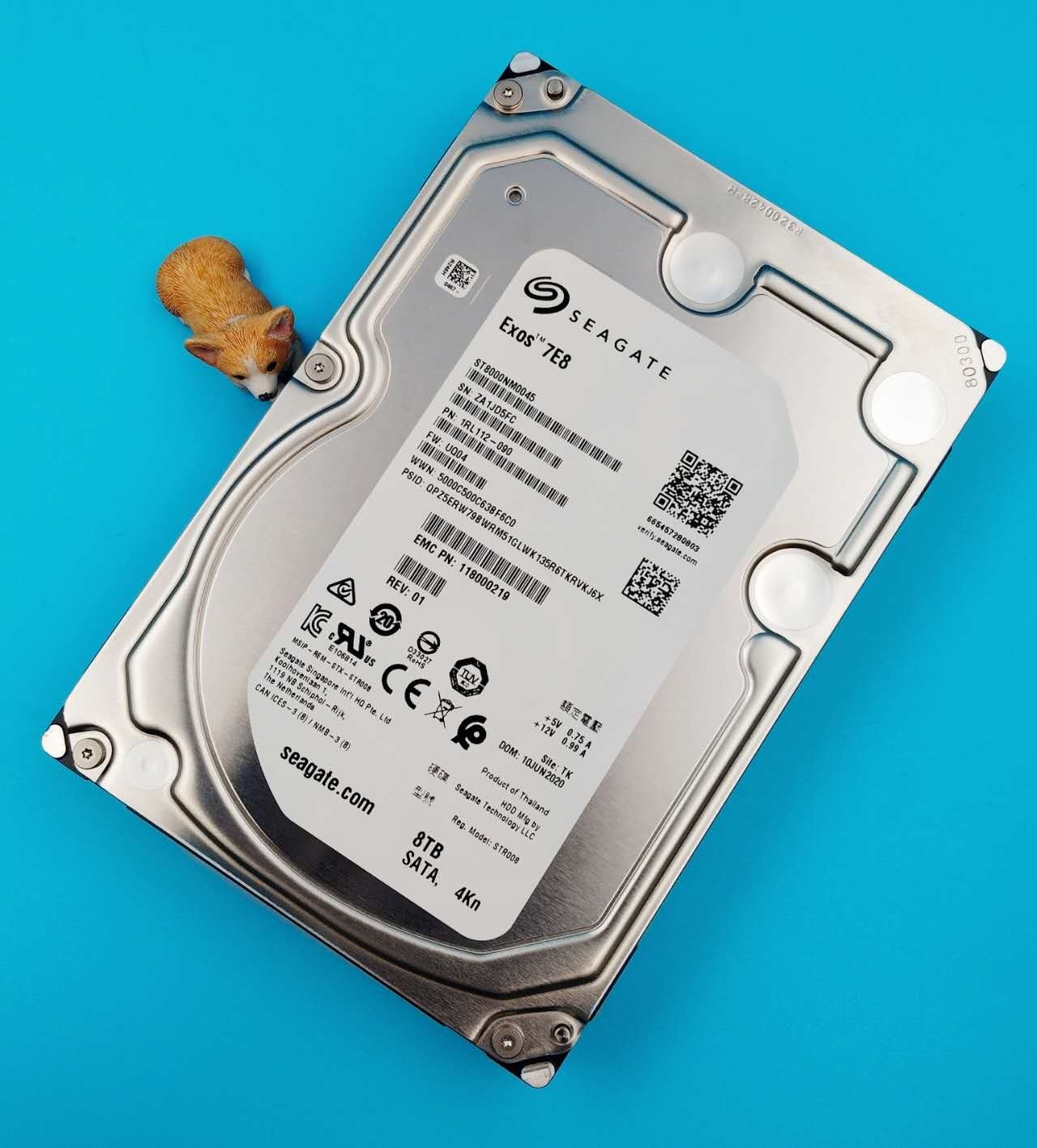 Dell EMC Seagate Exos 8TB 7.2K SATA 6G 3.5" 4KN HDD ST8000NM0045 118000219