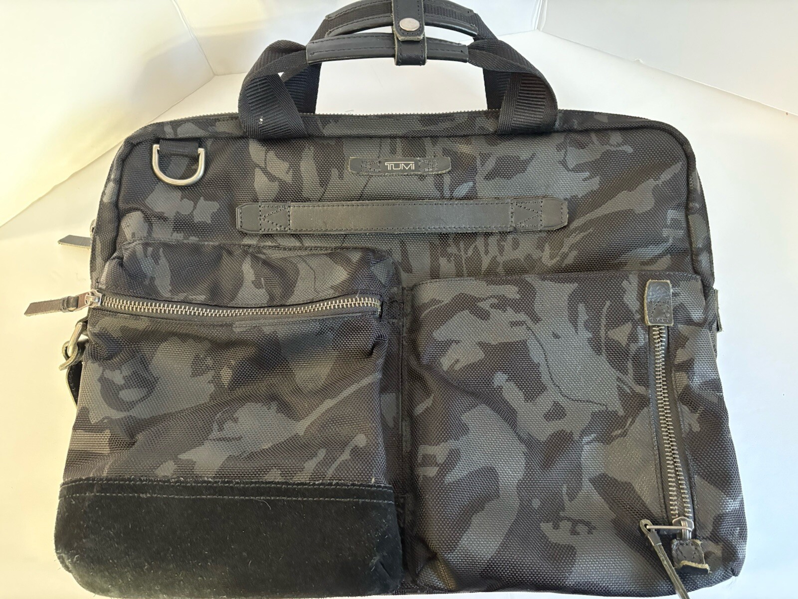 TUMI 61011DCM Slim Travel Briefcase Nylon Black Camouflage Dalston Acer