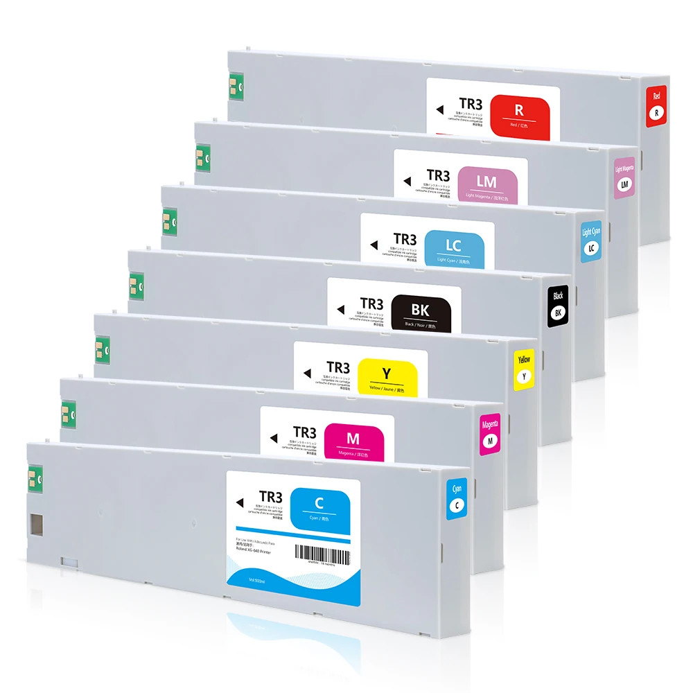 500ml TR3 Compatible Ink Cartridge with Chip for Roland XG-640 Printers