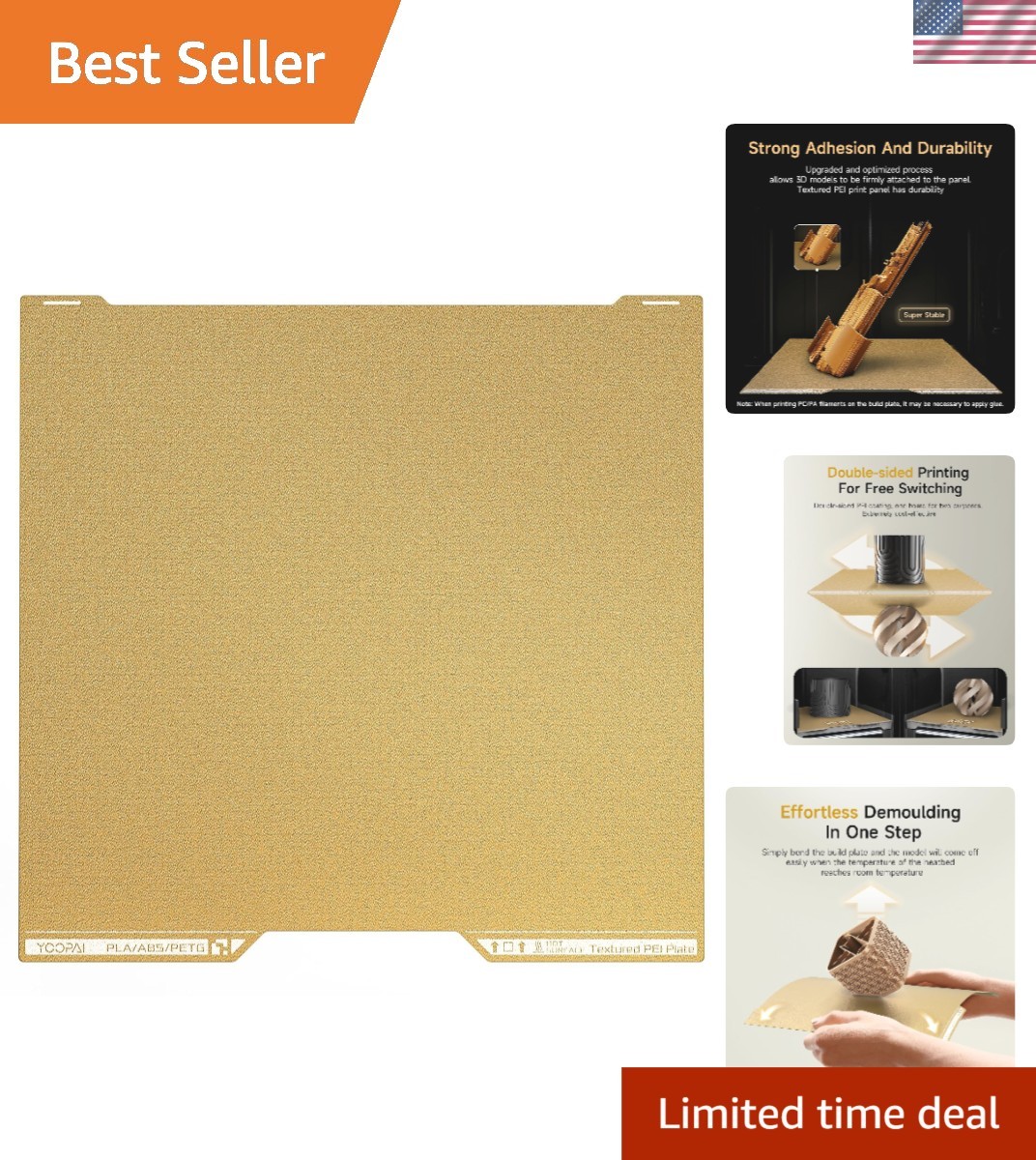 Innovative Dual-Sided PEI Sheet for Bambu Lab H2D - Effortless Print Removal