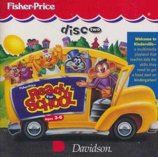 Fisher-Price Ready For School Kindergarten PC MAC CD learn count numbers letters