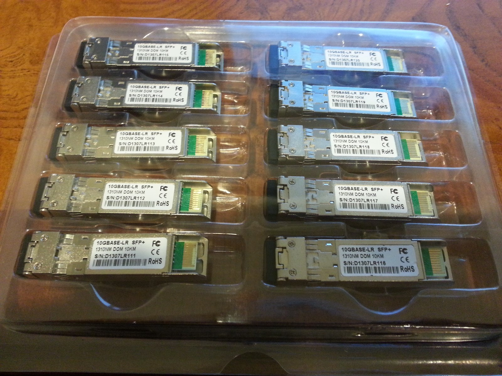 10 pack SFP-10G-LR Cisco Compatible 3 YR WARRANTY (10GBASE-LR SFP+) ships quick