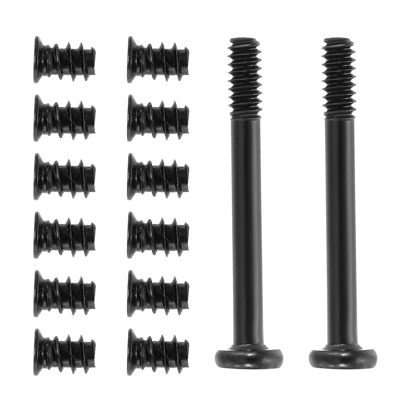 60Pcs (30pcs #6-32x30, 30pcs M5x8) Computer Case Fan Screws Kit for DIY, Black