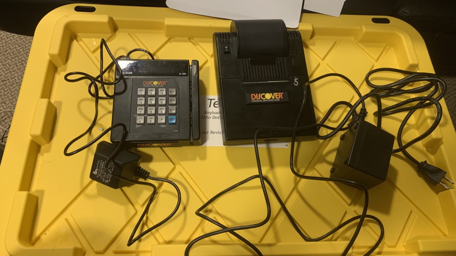 Vintage Discover XL300 POS Credit Card Terminal & Receipt Printer RS232 Tested