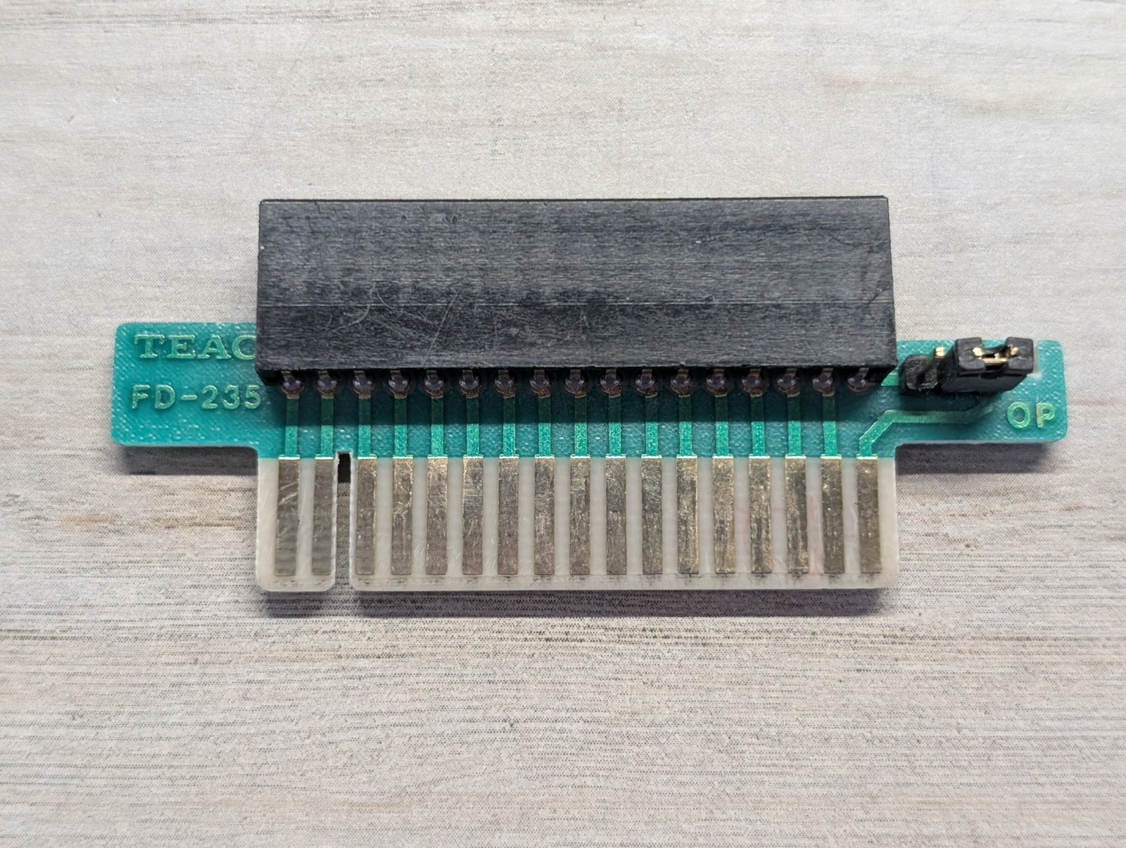 TEAC FD-235 Floppy Drive Adapter Card Edge to Pin Header PCB Converter OEM