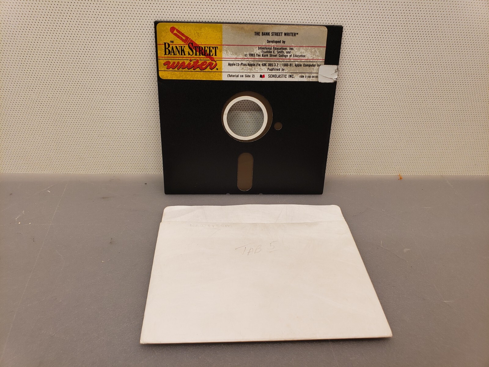Vintage Scholastic The Bank Street Writer 5.25" Floppy Disk Apple e IIc Software