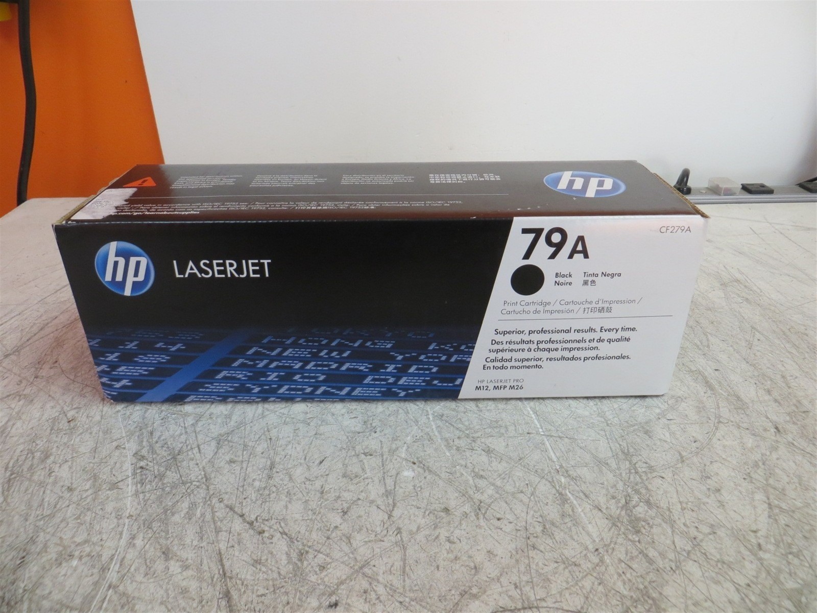New HP CF279A 79A Black Print Cartridge Sealed Box