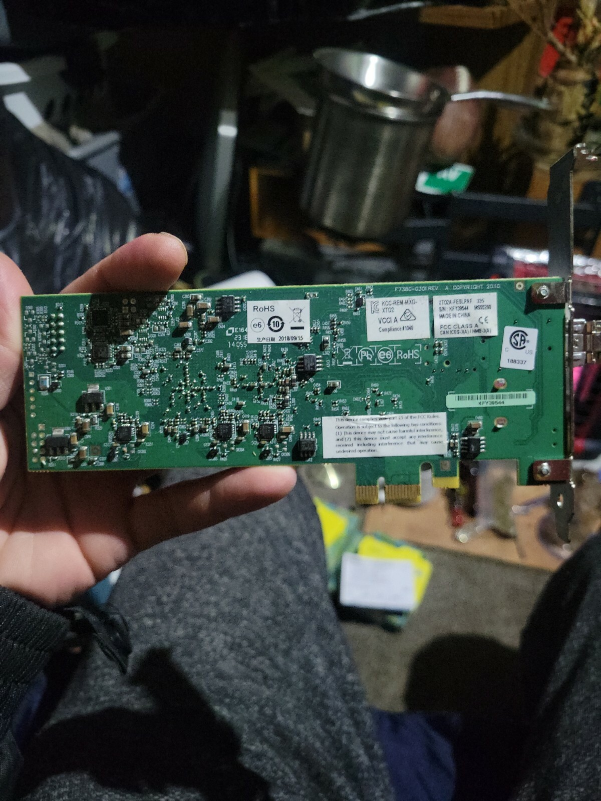 Matrox XTO2A-FESLPAF Extio Interface Card - KVM Extender w/ Transceiver     28-5
