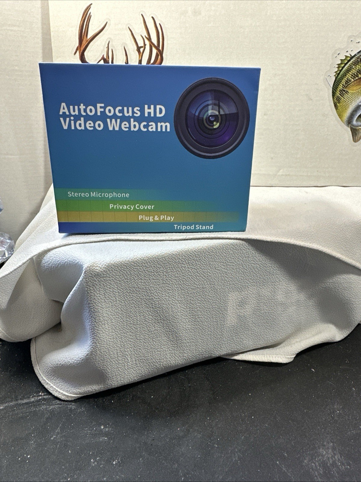 Autofocus 1080p HD Webcam Video with Stand- ROHS- New in Box