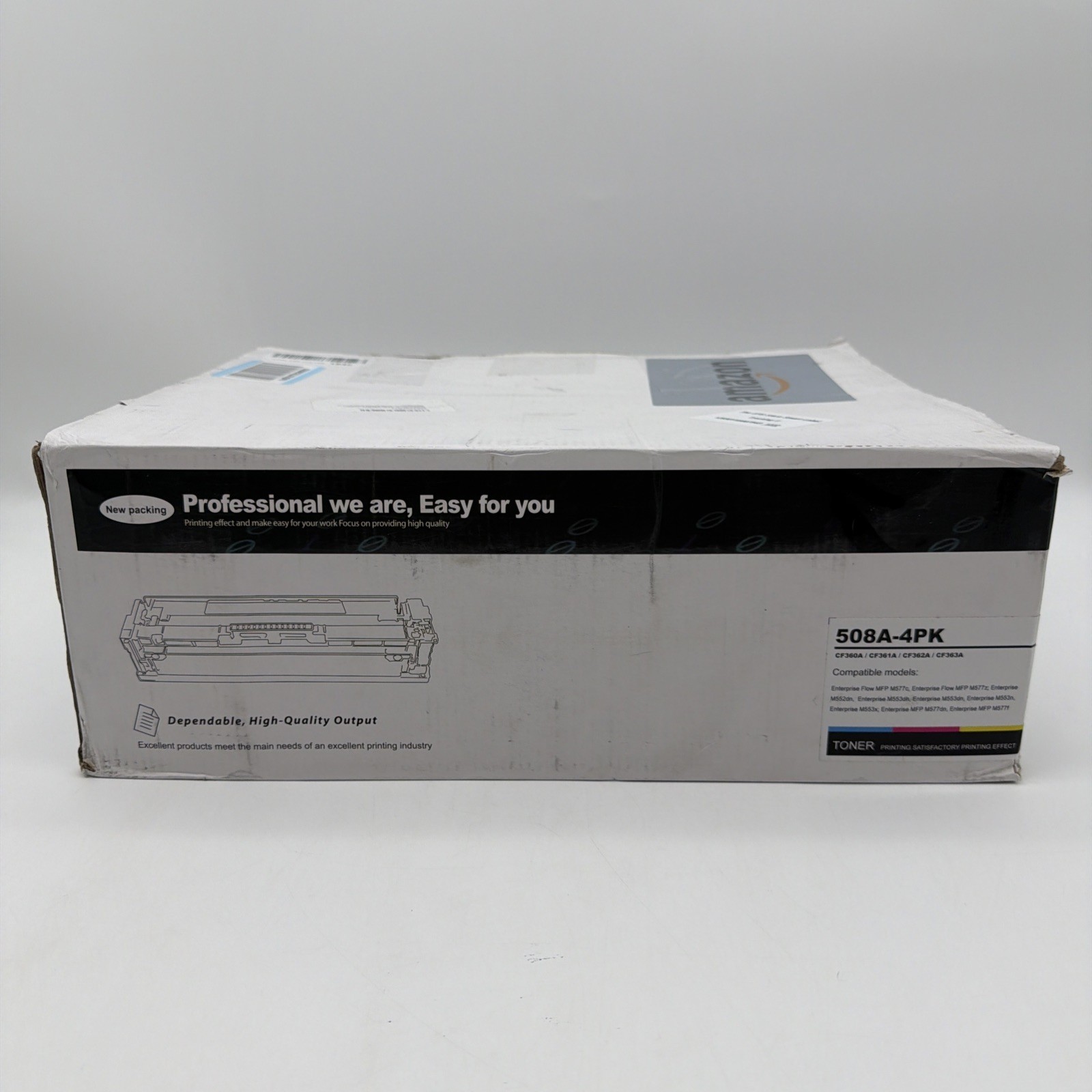 PikBey 508A Toner 4-Pack CF360A CF361A CF362A CF363A for HP M553 M552 M577