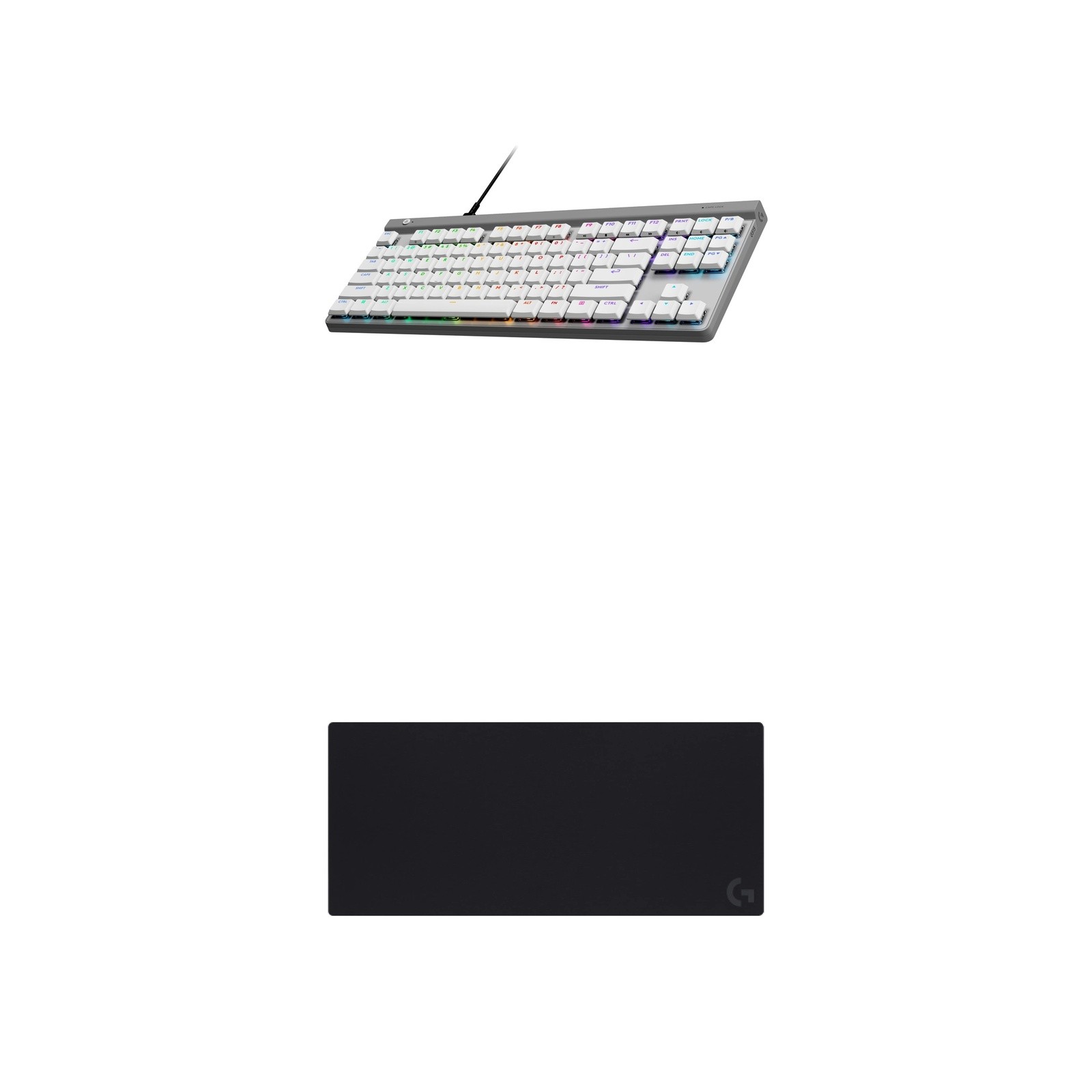 Logitech Gaming Bundle: G515 TKL Tactile Keyboard + XL Pad - White